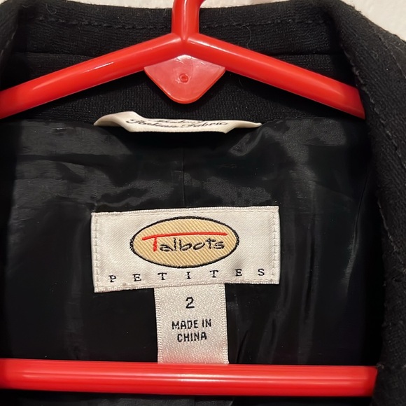 Black Talbots Blazer with Hidden Buttons - Picture 2 of 3